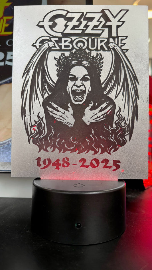 Ozzy Osbourne Light – Heavy Metal Decor, LED Rock Gift, Man Cave Wall Sign - AAA MARKET